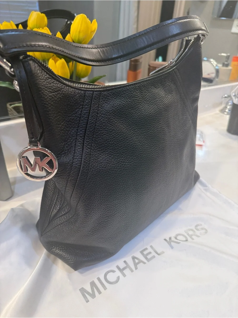 Michael Kors sleek pebbled